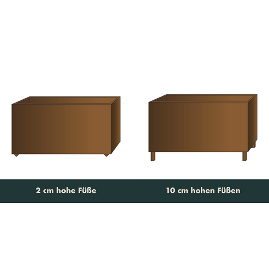 Plantekasse klassisk modell 50 cm bred og 50 cm høy