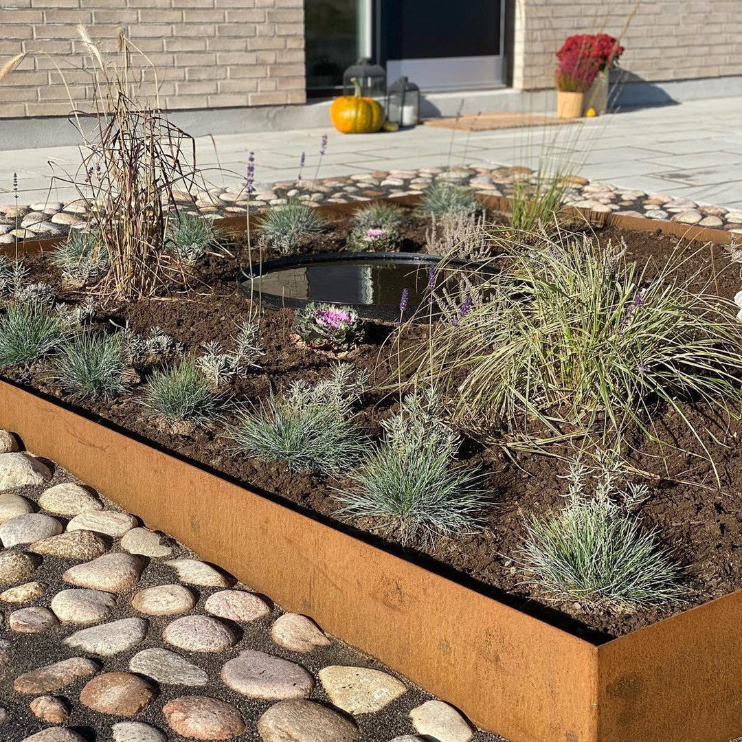 Spesialmål: Bedkant 3 mm cortenstål