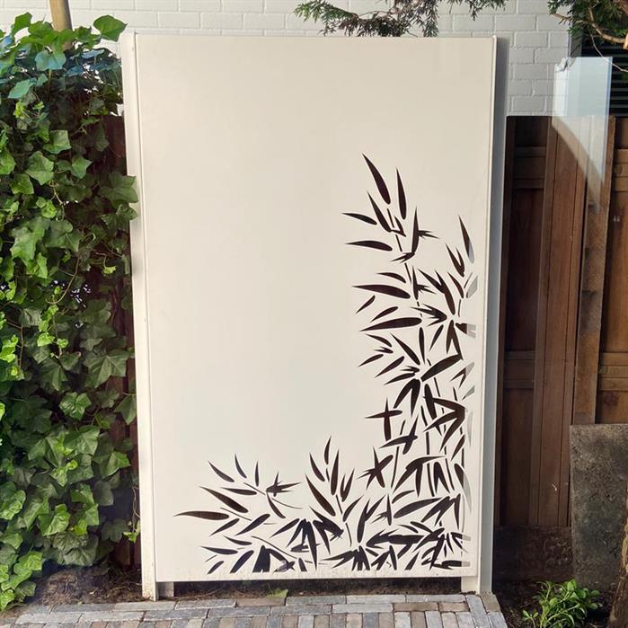 Gjerde i pulverlakkert stål, enkel modell, 400 mm bredt