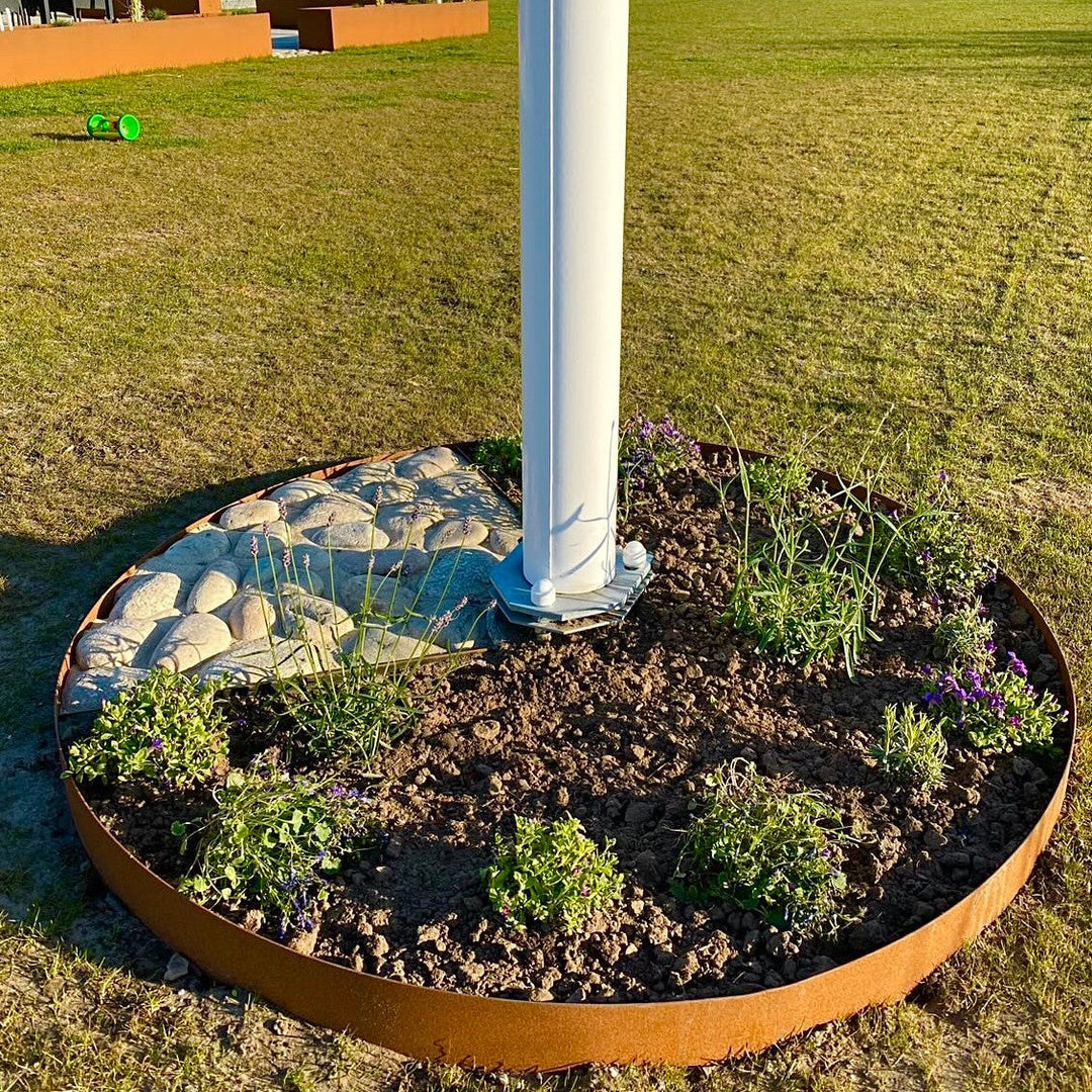 Spesialmål: Bedsirkel i 3 mm cortenstål