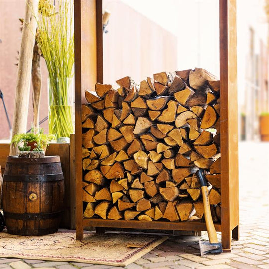 Vedoppbevaring i cortenstål