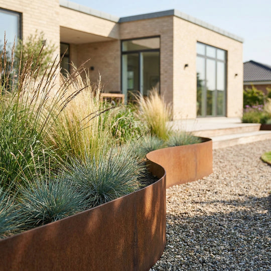 Spesialmål: Bedkant 2 mm cortenstål