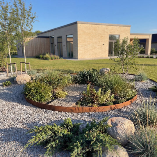 Bedsirkel i 3 mm cortenstål – stor modell