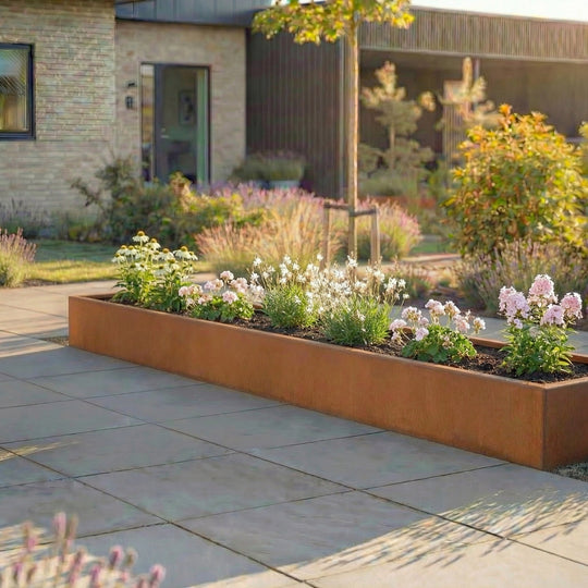 Spesialmål: Plantekasser lang modell +200 cm (uten bunn)