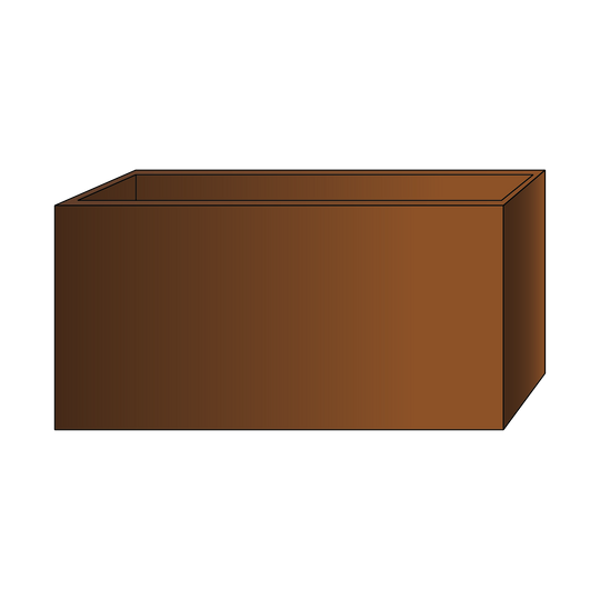 Plantekasse, rimelig modell, 40 cm bred og 40 cm høy