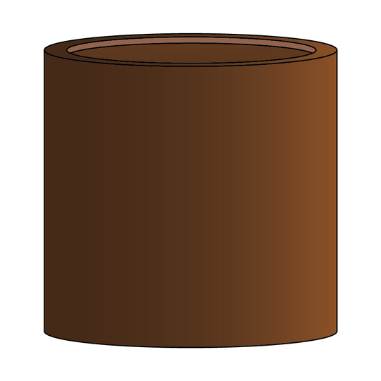 Runde plantekasser med buet kant