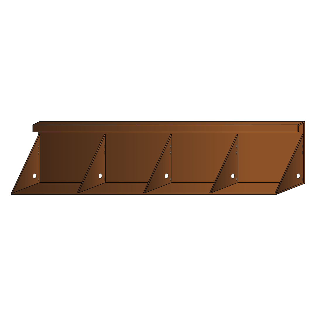 Spesialmål: Støttemur i cortenstål