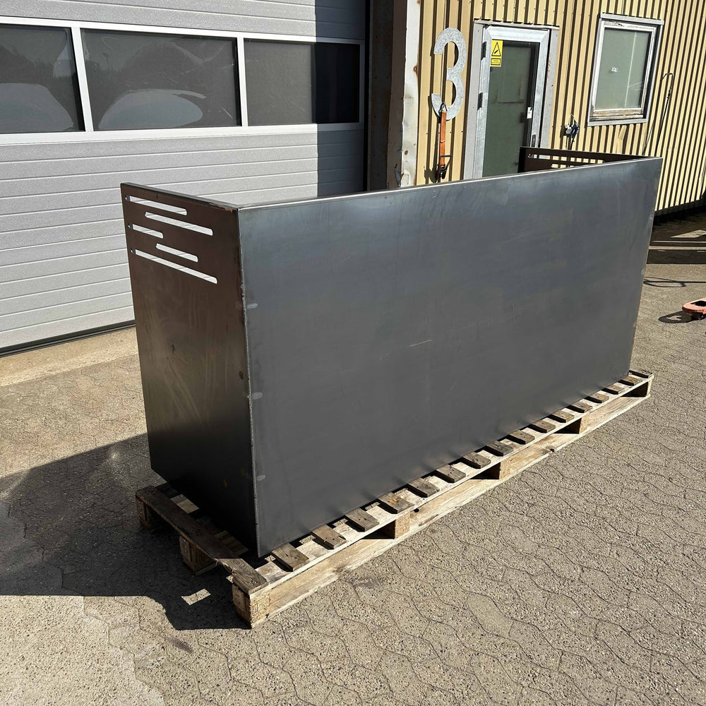 Søppelkasseskjuler cortenstål  - designmodell