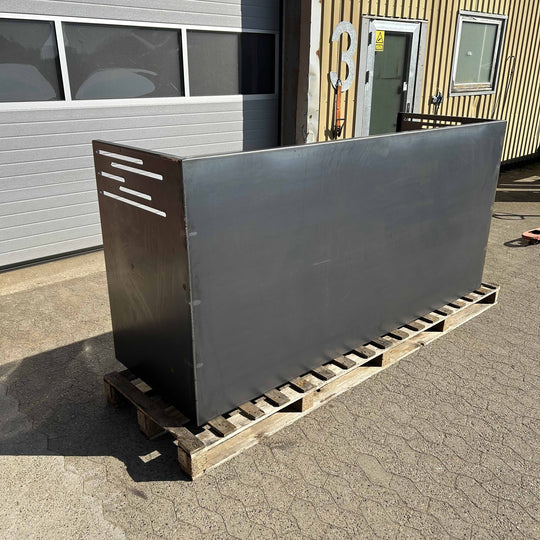 Søppelkasseskjuler cortenstål  - designmodell