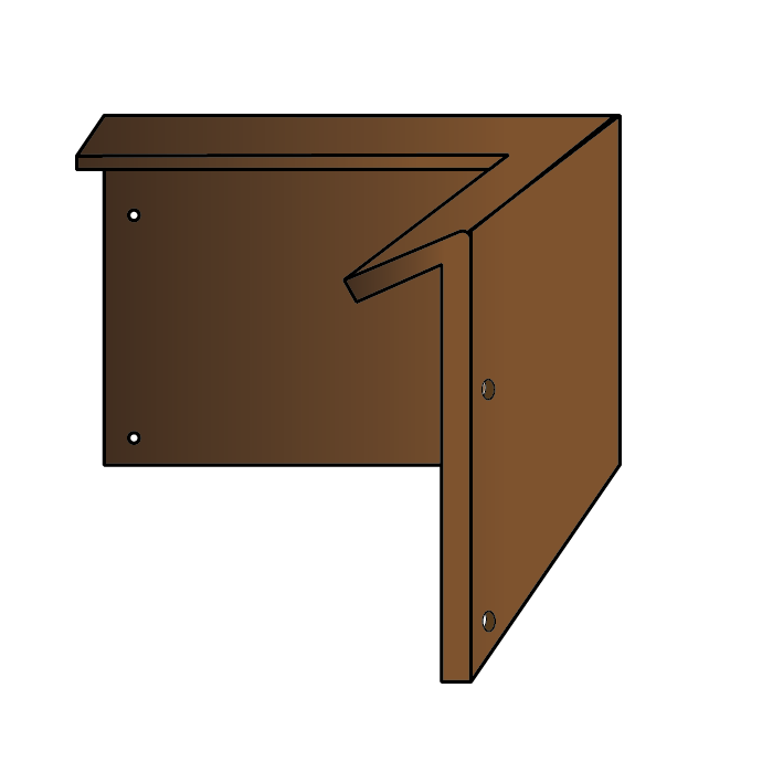Hjørne for bedkant med sneglekant