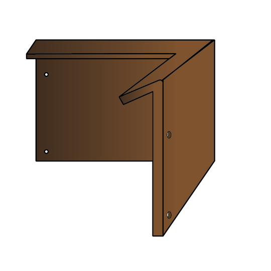 Hjørne for bedkant med sneglekant