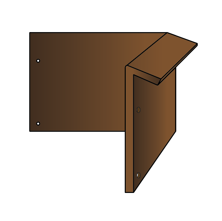 Hjørne for bedkant med sneglekant