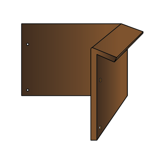Hjørne for bedkant med sneglekant
