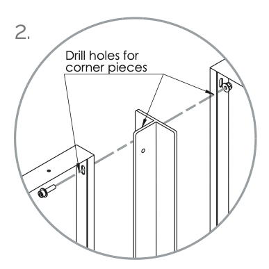 Gjerde i cortenstål, enkel modell, 1100 mm bredt